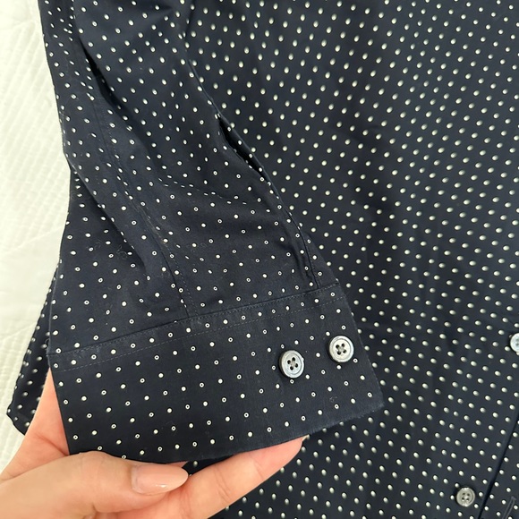 Theory blue long sleeve button up - Picture 3 of 5
